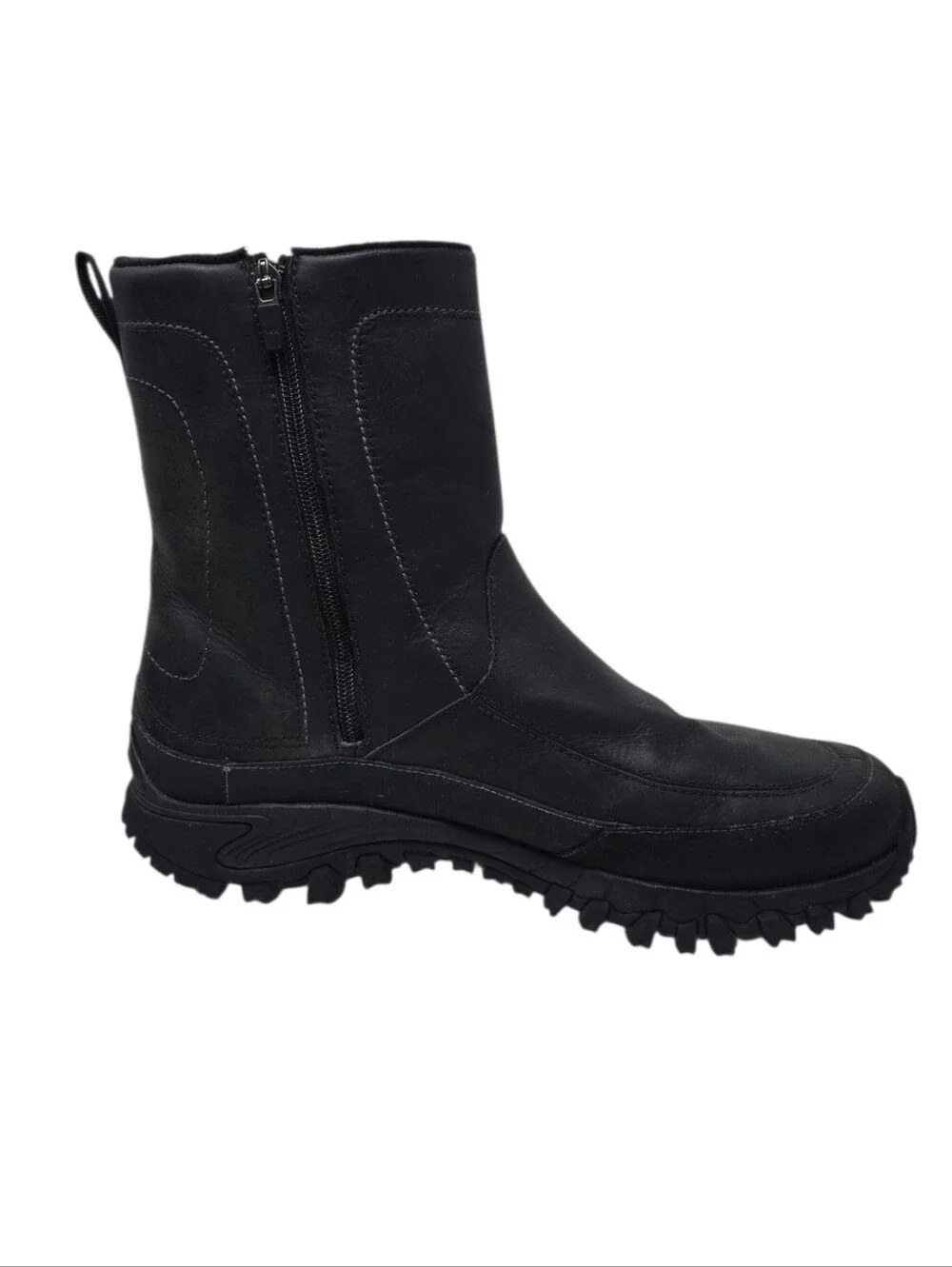 Merrell Waterproof Shiver Zip Winter Snow Boots Leather & Rubber Men's 13 Black